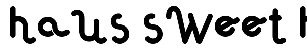 Haus Sweet Haus font preview